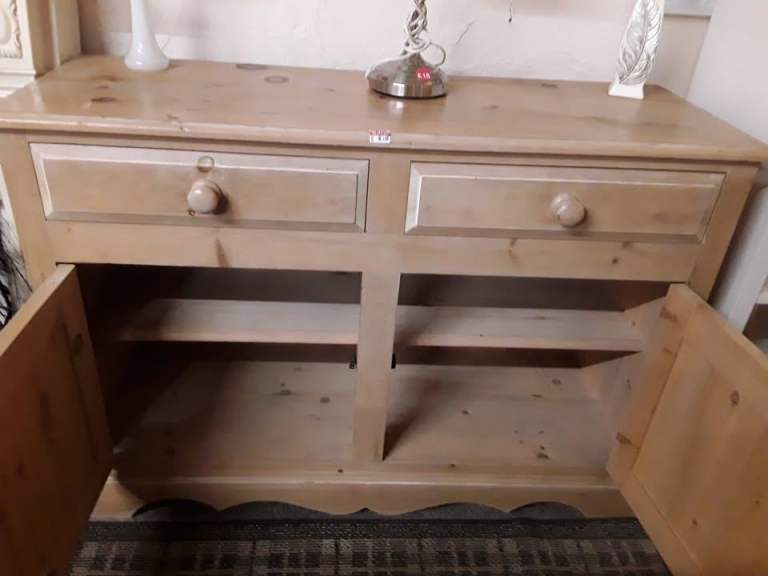 4ft solid pine sideboard Copley Mill Low Cost Moves 2nd Hand Furniture STALYBRIDGE SK15 3DN