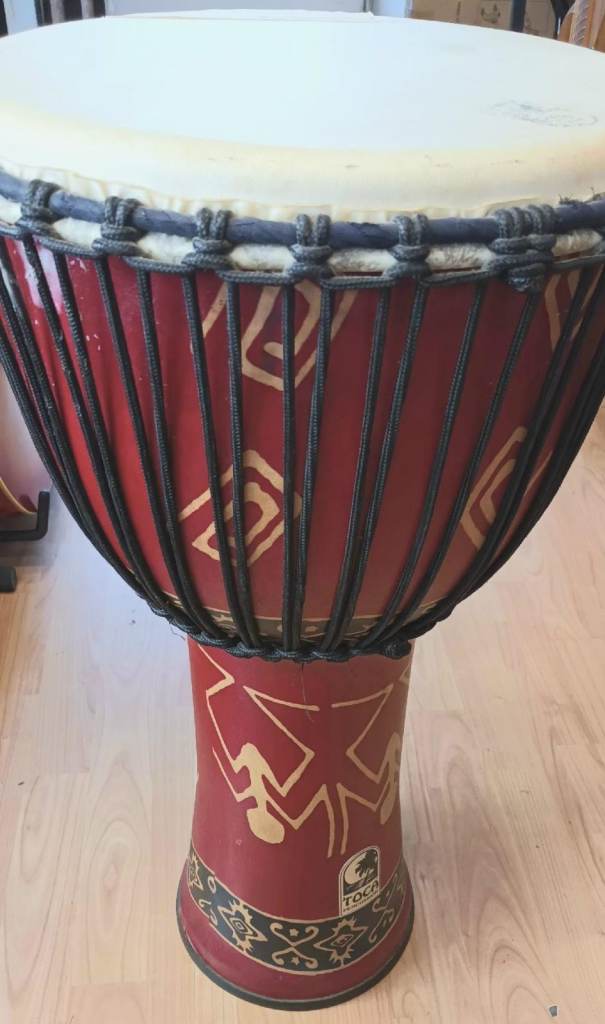 Toca Synergy Freestyle Djembe Drum Bali Red Model