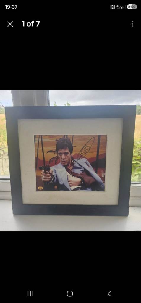 Scarface Al Pacino Signed Photo with Certificate of Authenticity