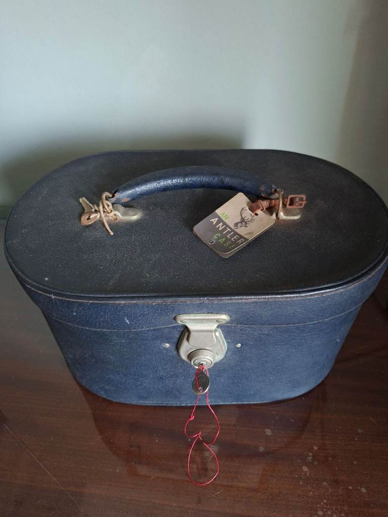 MCM Antler Hatbox with original label and key