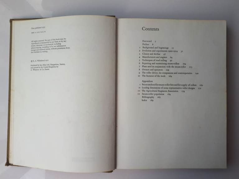 A Century of Steam-Rolling R.A.Whitehead, Ian Allan, First Published 1975
