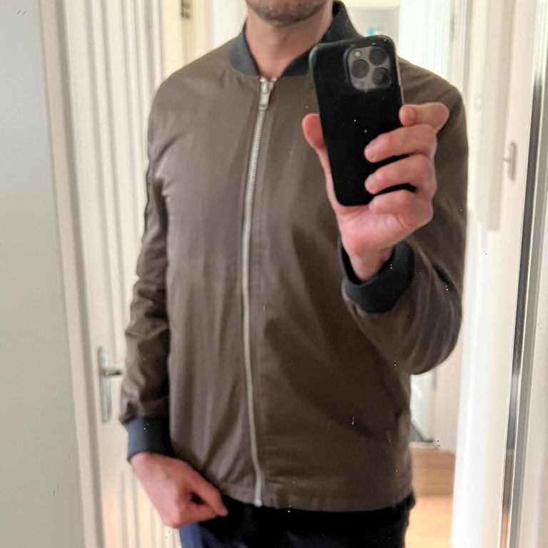 Common People Brown Bomber Jacket Size Mint Condition