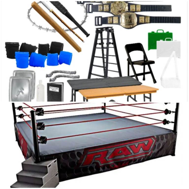 Wanted Wrestling Ring And Accessories