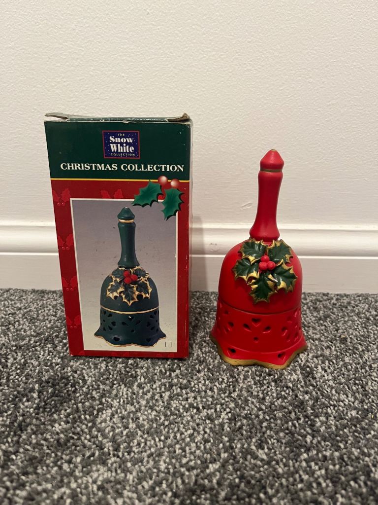 Snow White Christmas Collection red bell