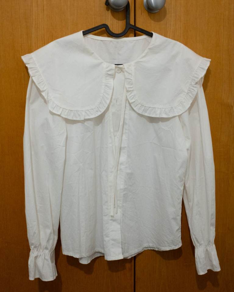 Elegant Ruffle Collar Blouse