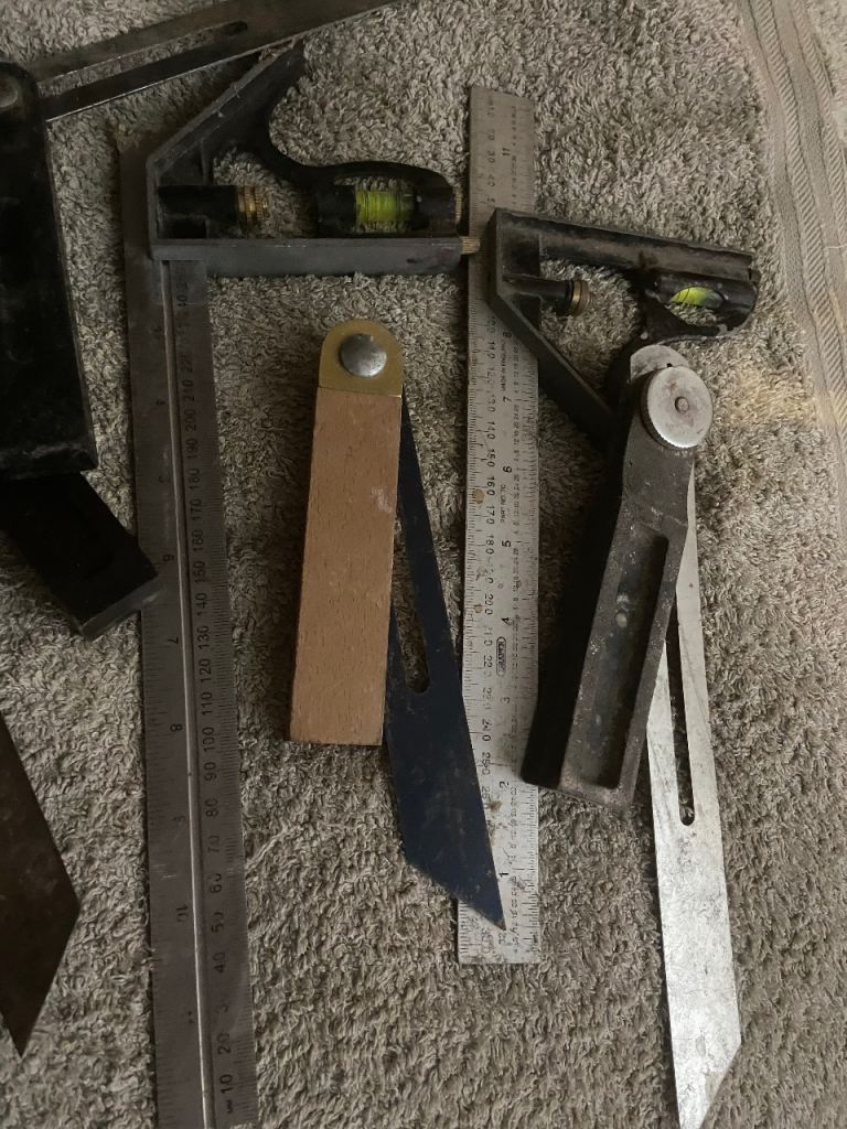 Vintage Combination Squares and Bevels - Fair Condition