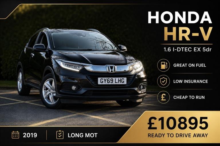 2019 Honda HR-V 1.6 i-DTEC EX 5dr Hatchback Diesel Manual