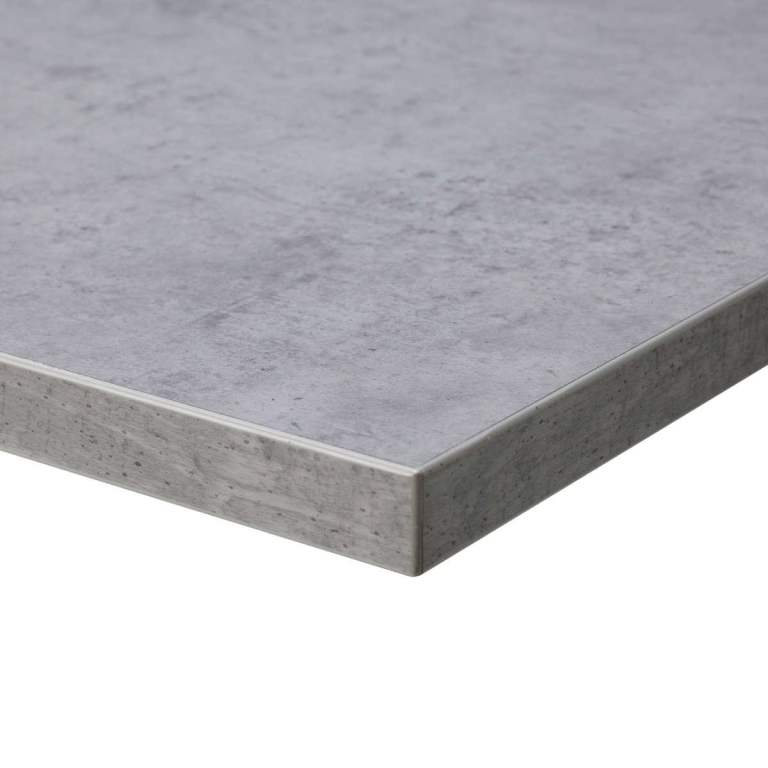 Grey Stone Effect Worktop/Tabletop 25mm thick, 1200x800mm Tuff Top laminate table top