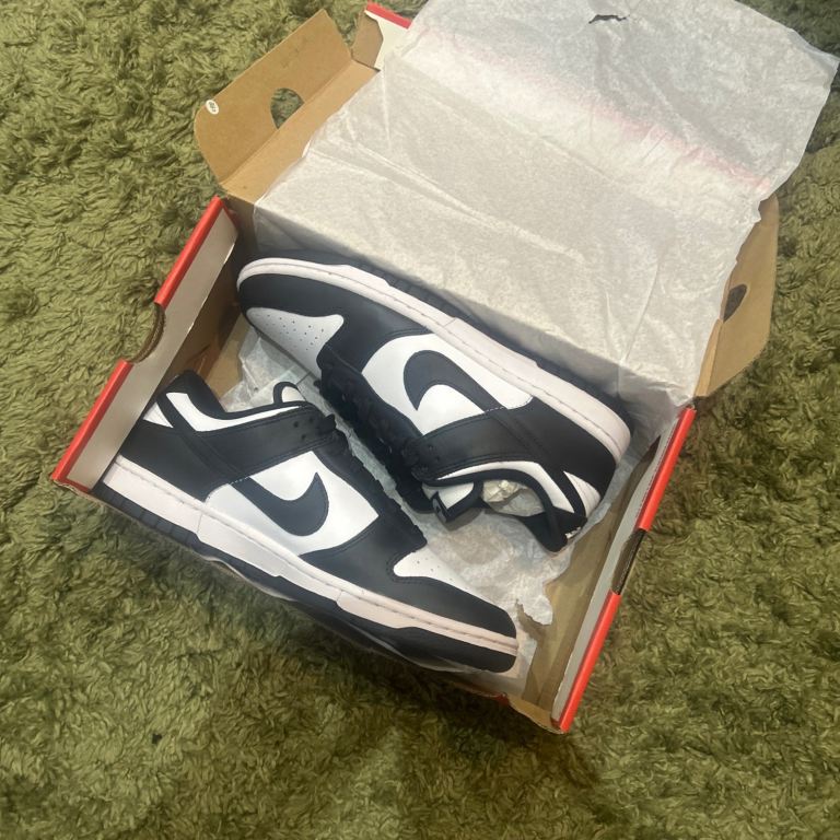 Nike Dunk Low Retro Panda Black/White Size 8