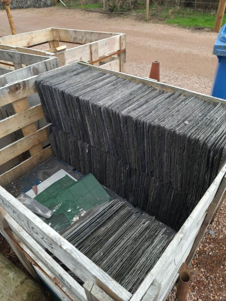 Reclaimed Welsh Slate 14 inch X 12 Inch 