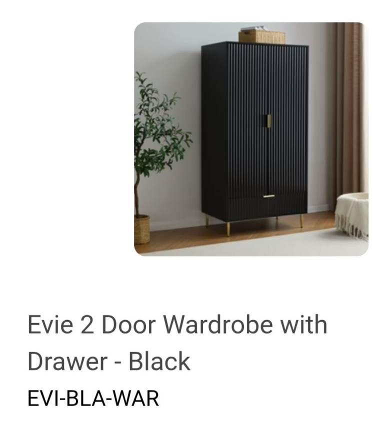 image for Black Dusk Evie Wardrobe