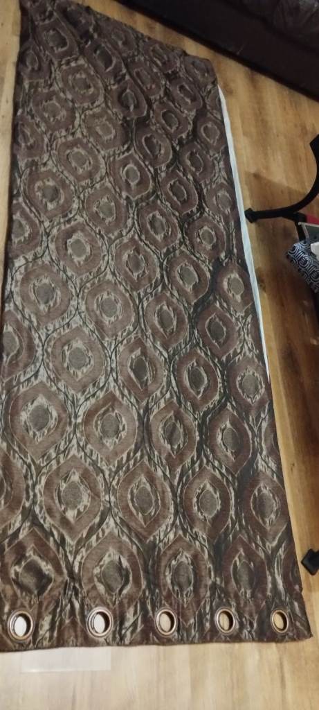 Beautiful Brown/Bronze expensive quality curtains 88 drop 64 wide