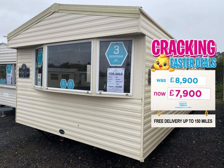 3 Bed Static Caravan 36x12 - New Carpet - Off Site for Own Land, Self Build