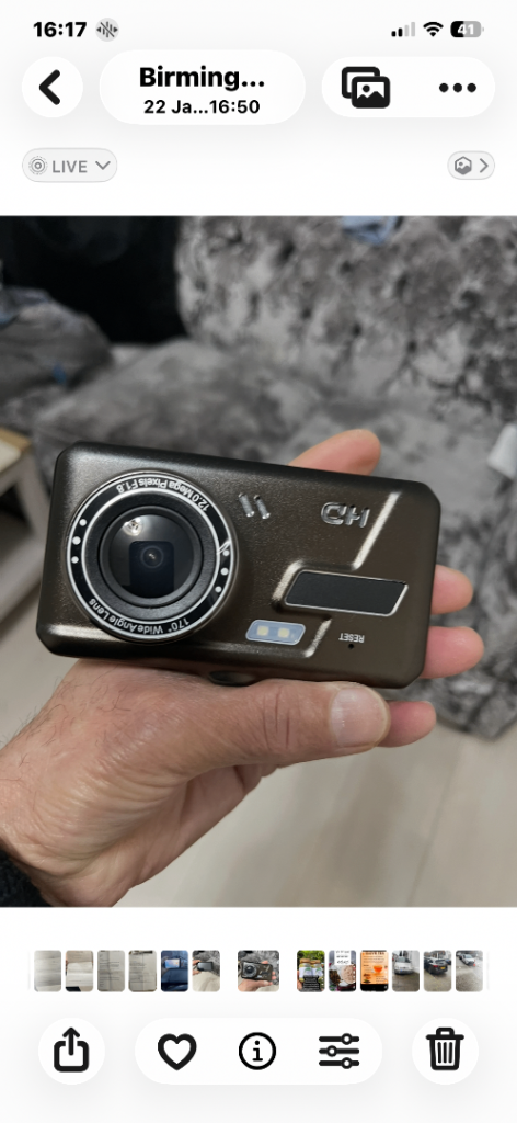 Used good dash cam front & rear 