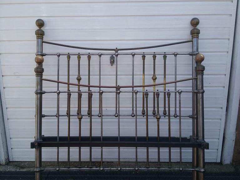 Antique brass bed