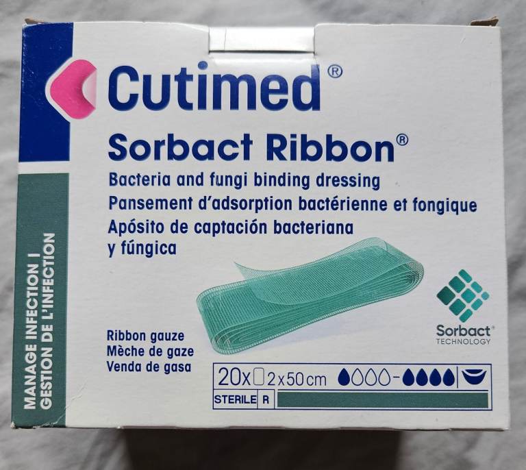 Cutimed Sorbact Ribbon 2cm x 50cm (Full Box of 20) – Exp 2029