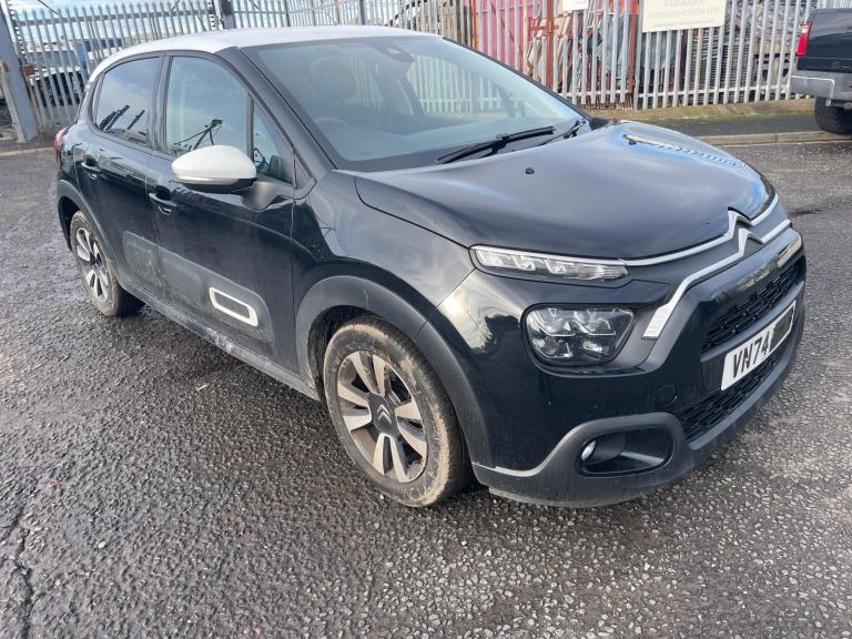 2024 CITROEN C3 PLUS 74 REG accident damaged salvage