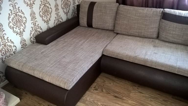 2 Piece Corner Couch / DOUBLE Bed