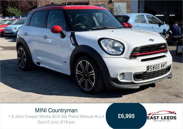 2016 MINI Countryman 1.6 John Cooper Works SUV 5dr Petrol Manual ALL4 Euro 5 (s/s) (218 ps) SUV P...
