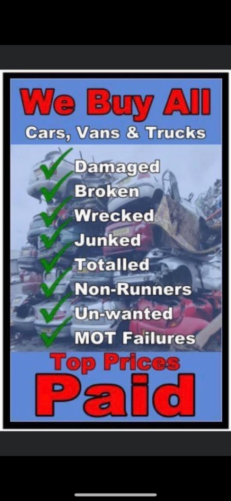 SCRAP CARS WANTED