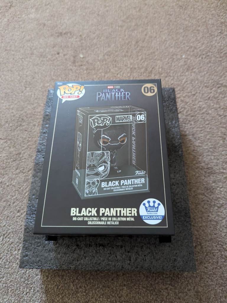 Funko Pop Die-Cast Marvel Black Panther Collectible Number 06