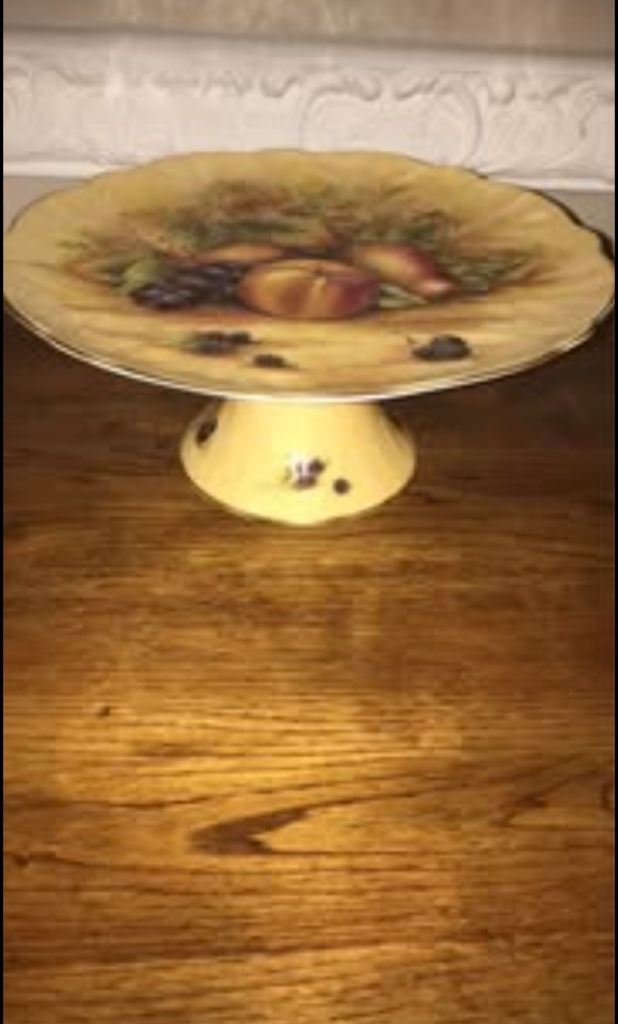 Aynsley Orchard Gold Cake Stand 