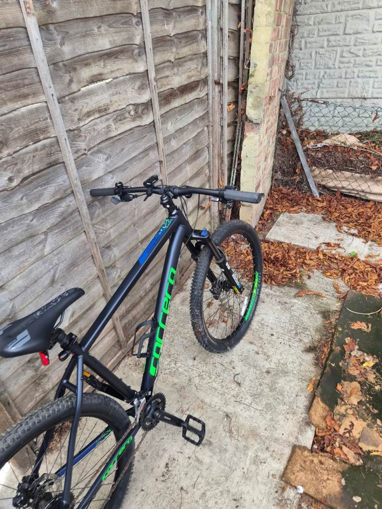 Carrera Mountain Bike - Black and Green, Good Condition