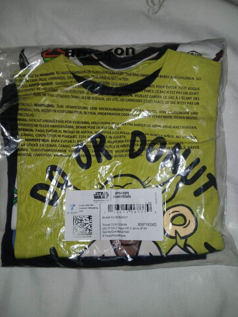 Star wars 3 year old x4 t shirts brand new 