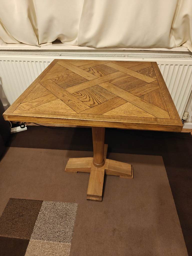 image for Solid square oak table