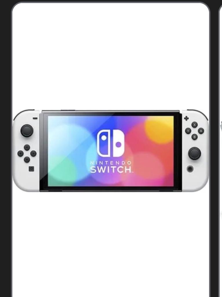 Nintendo switch oled in white