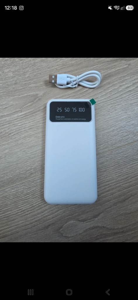 White 20000mah powerbank 