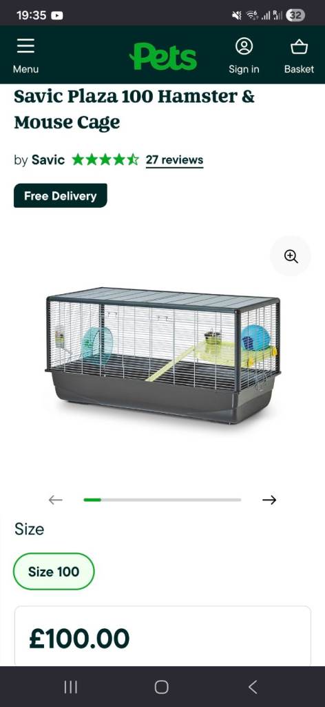 Savic Plaza Large hamster cage