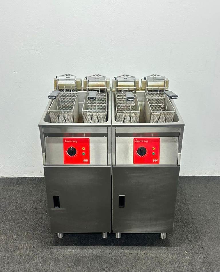 PROFIT NOW, BUY LATER! - Used FriFri Super Easy 412 Two Pan Four Basket Fryer - 3 Phase Electric