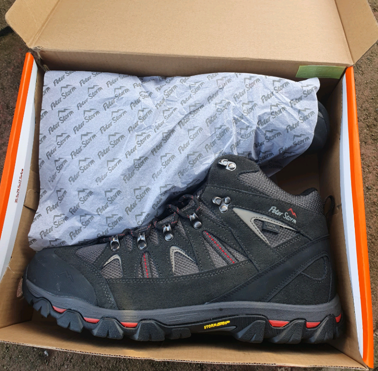 PETER STORM ARNSIDE 2 MID WALKING BOOTS GREY NEW UNUSED UK13 RRP£100