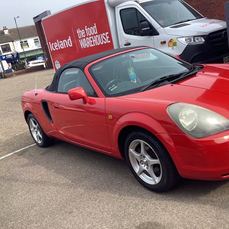 MR2 2002  Red Roadster soft top