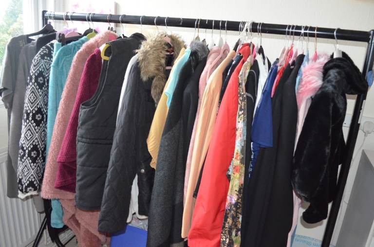 SUPER BARGAIN  consider swap? lot INDOGO MOON TAGS DRESSES, COATS house sets not worn much