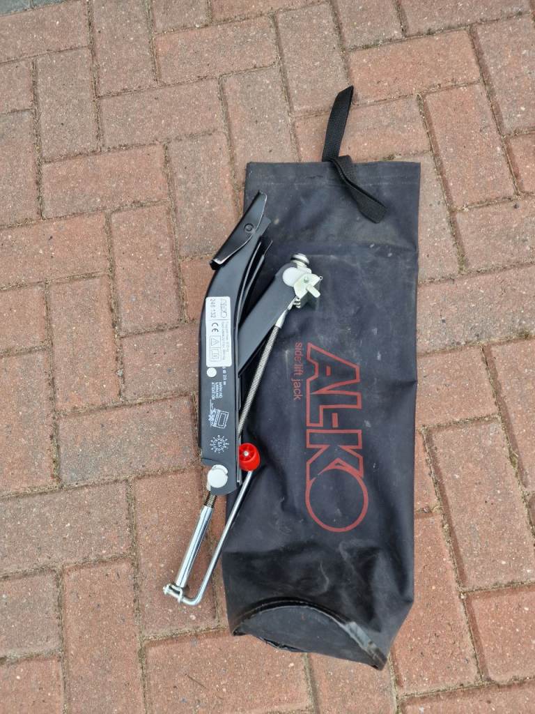 Caravan side jack, unused in new condition.