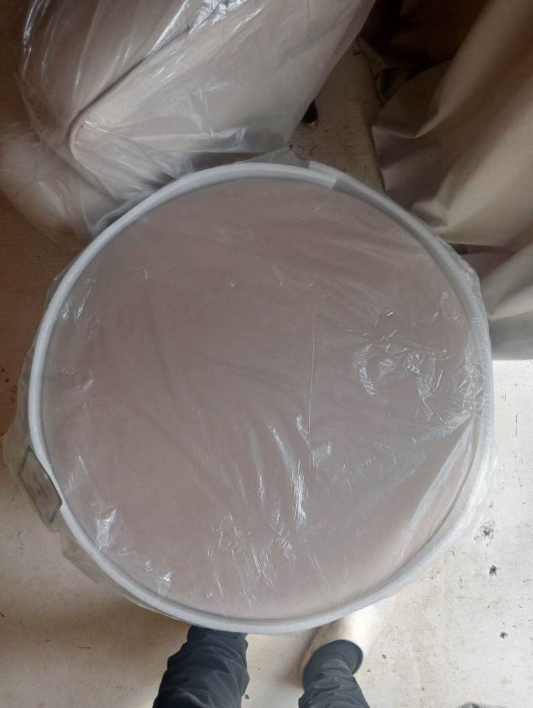 Brand new velvet chair and footstool 