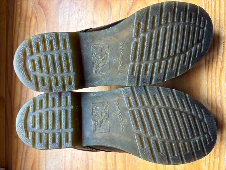 Dr Martens black leather shoes Size 9 UK - NEW without tags. 