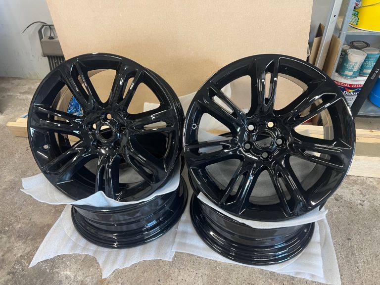 19” 5x108 Gloss Black Alloys Wheels Rims Range Rover Ford Volvo Jaguar