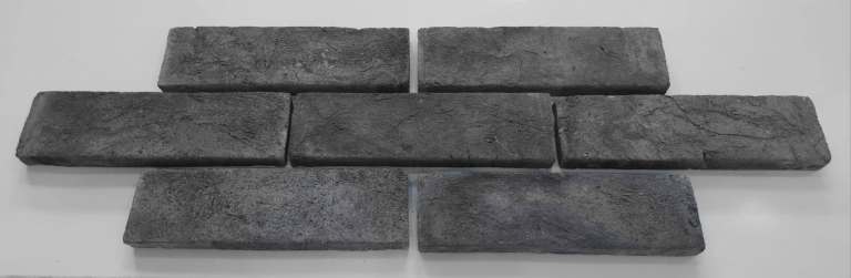 Eclipse Style Grey Brick Slips - Handmade 20mm Imperial