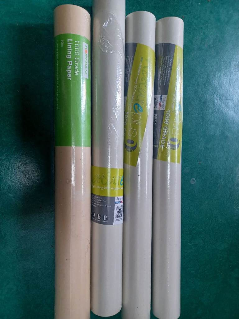 4 x 1000 Grade Lining Paper Rolls