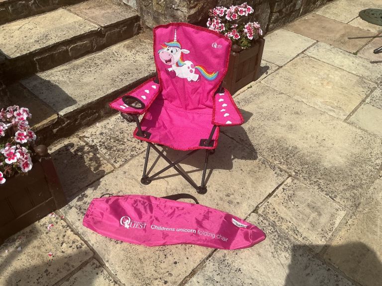 Quest Children's Unicorn Folding Chair with Bag
