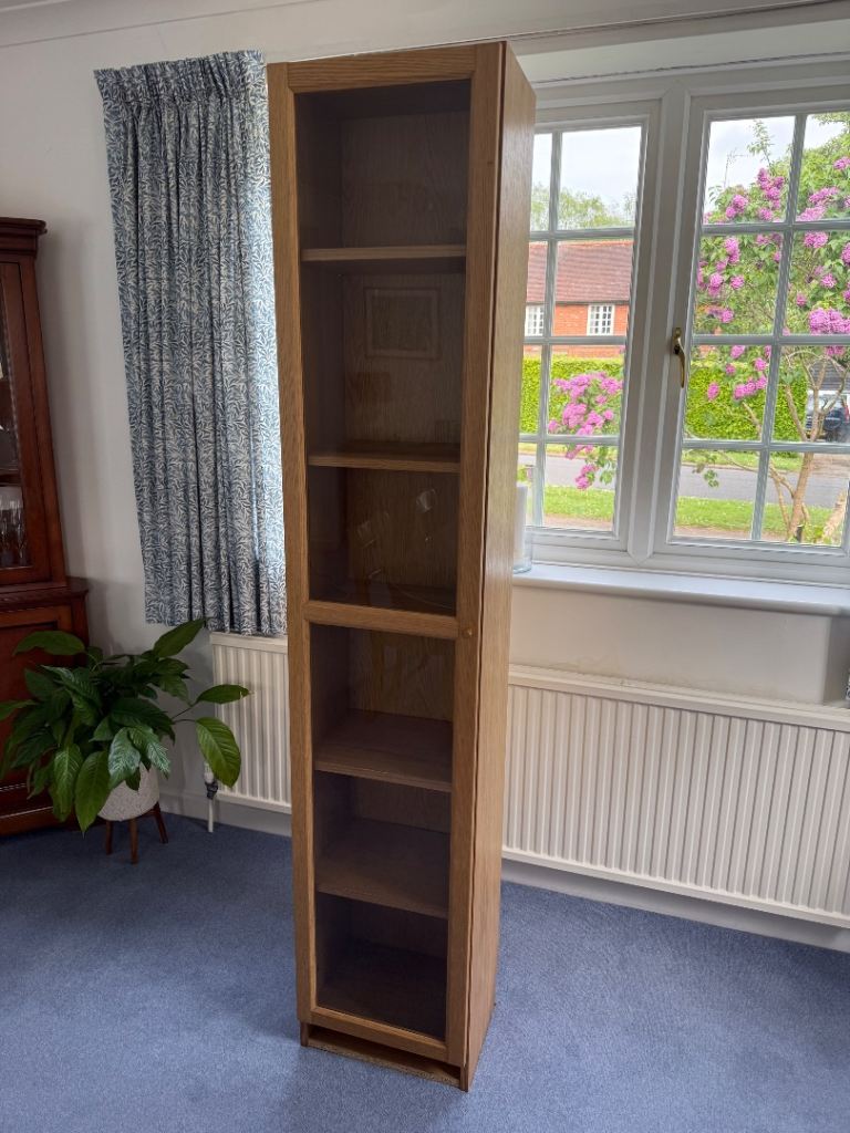 IKEA oak veneer Billy Bookcase with glass door RRP £95