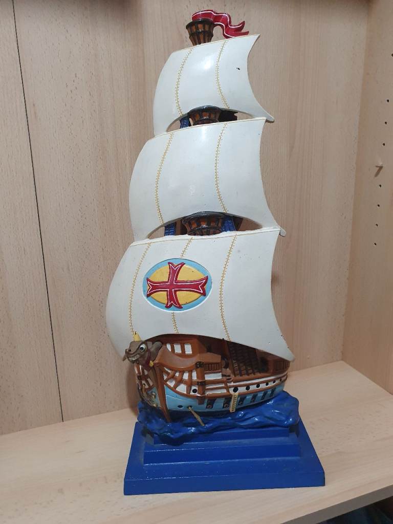 Rare Vintage Nestor Galleon Ship Cast Iron Fireside Companion Set Holder