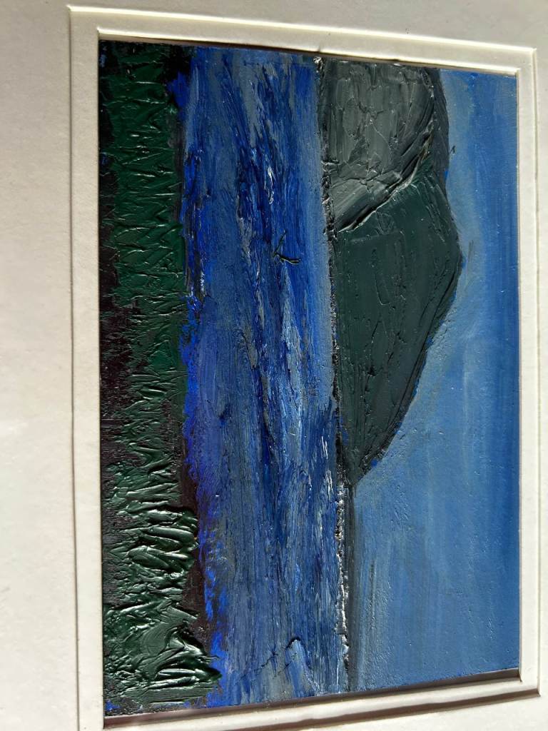 Original Painting by Roza Nazipova, 20 x 15cm. framed