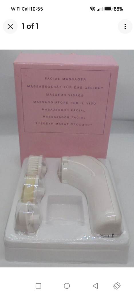 New Facial Massager with Multiple Brush Heads