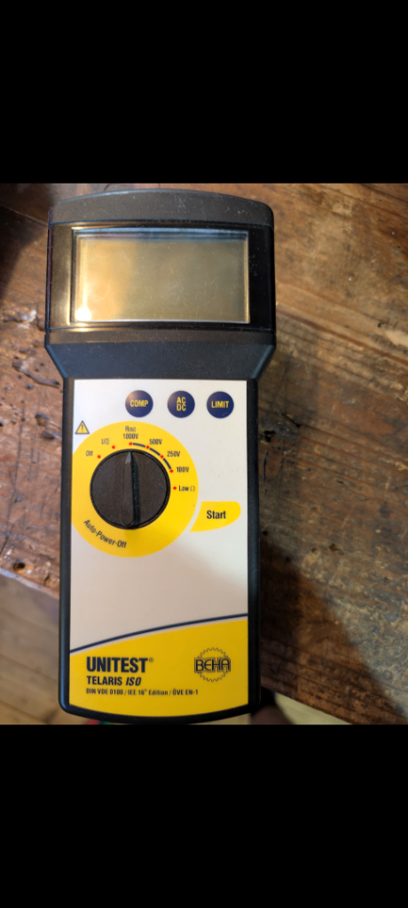Beha Uni-Test Rcd analyser+Loop/PSCC Tester with RCD LOC+Unitest Telaris ISO Insulation Meter Type
