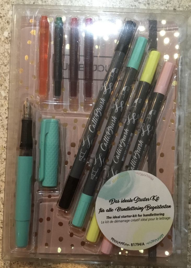 Calligraphy Set + Bullet Journal, Starter Kit Hand Lettering Brush new