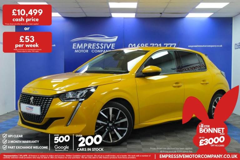 2020 20 PEUGEOT 208 1.2 PURETECH ALLURE HATCHBACK 5DR PETROL MANUAL EURO 6 (S/S)